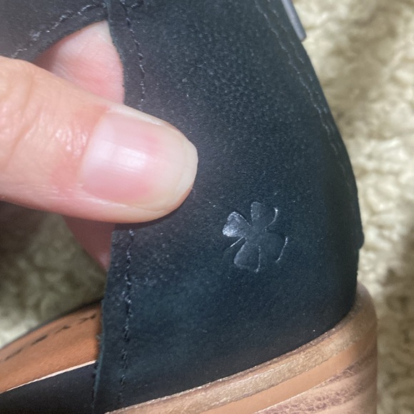 Lucky Brand NEW Saimy black leather sandal heels open toe bootie size 5 - Picture 8 of 11